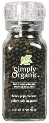 Simply Organic Black Peppercorn Grinder 75 g Image 1