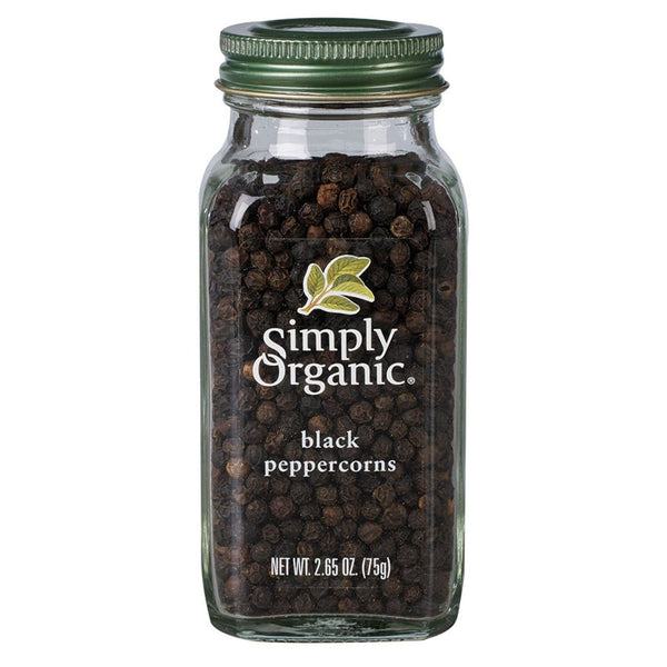 Simply Organic Black Peppercorns 75 g Image 1