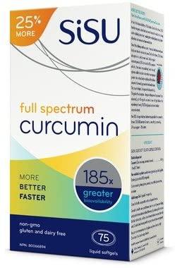 Sisu Full Spectrum Curcumin BONUS SIZE 75 Softgels Image 1