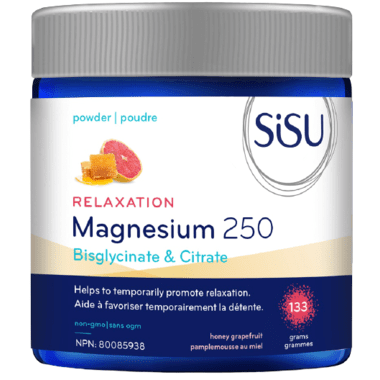 Sisu Magnesium 250 Relaxation - Honey Grapefruit Powder 133 g Image 1