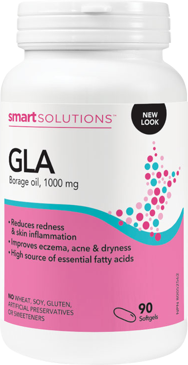 Smart Solutions GLA Borage Oil 1000 mg (90 Softgels)