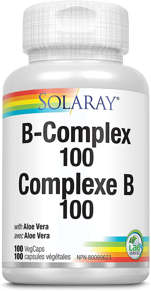 Solaray B Complex with Aloe Vera 100 VCaps Image 1