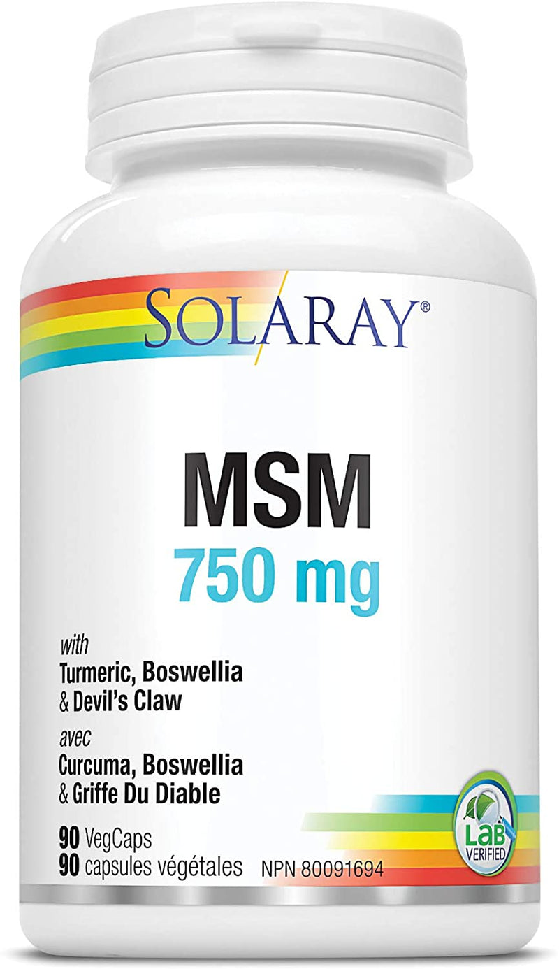 Solaray MSM 750 mg 90 VCaps Image 1