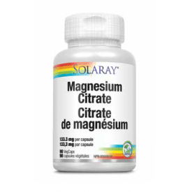 Solaray Magnesium Citrate 400 mg 90 VCaps Image 1