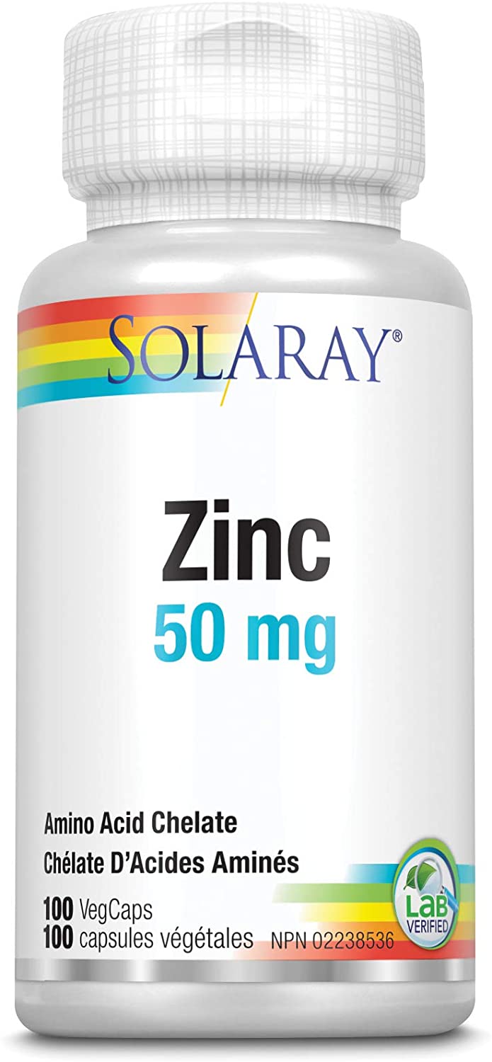 Solaray Zinc 50 mg 100 VCaps Image 1