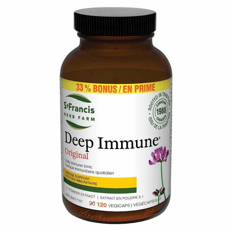 St Francis Herb Farm Deep Immune BONUS SIZE 120 VCaps Image 1