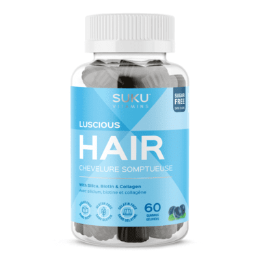 Suku Vitamins Luscious Hair - Blueberry Bliss 60 Gummies Image 1