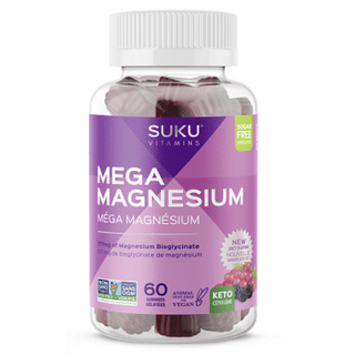 Suku Vitamins Mega Magnesium - Grape & Blackberry 60 Gummies Image 1