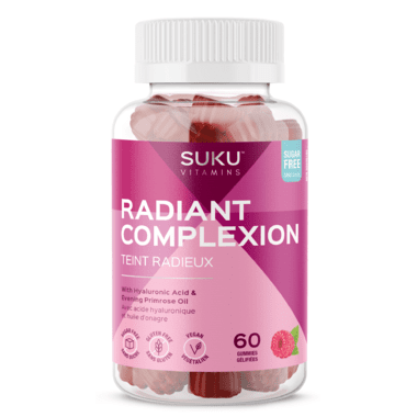 Suku Vitamins Radiant Complexion - Rich Raspberry 60 Gummies Image 1