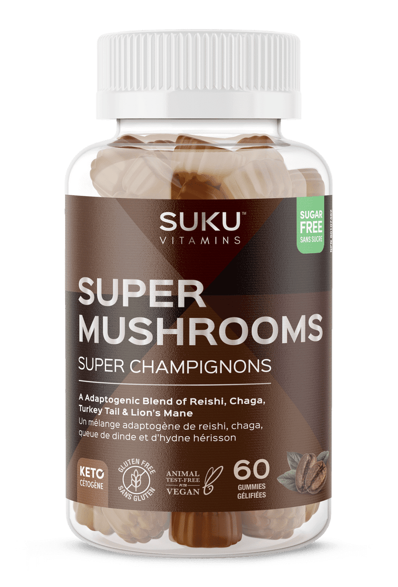Suku Vitamins Super Mushrooms - Coffee 60 Gummies Image 1