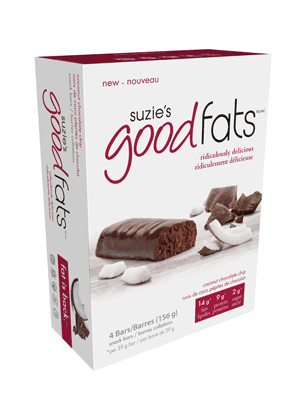 Suzie's Good Fats Coconut Chocolate Chip Box of 4 Image 1