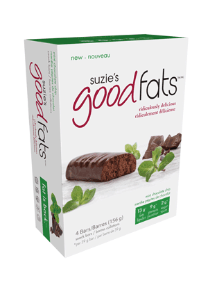 Suzie's Good Fats Mint Chocolate Chip Box of 4 Image 1