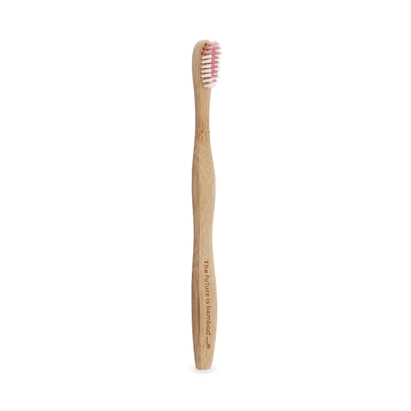 The Future Is Bamboo Adult Soft Bristle Tooth Brush - Pink Image 1