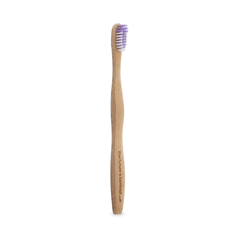 The Future Is Bamboo Adult Soft Bristle Tooth Brush - Purple Image 1