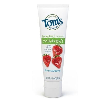 Tom's of Maine Children's Fluoride-Free Toothpaste - Silly Strawberry 119 g Image 1