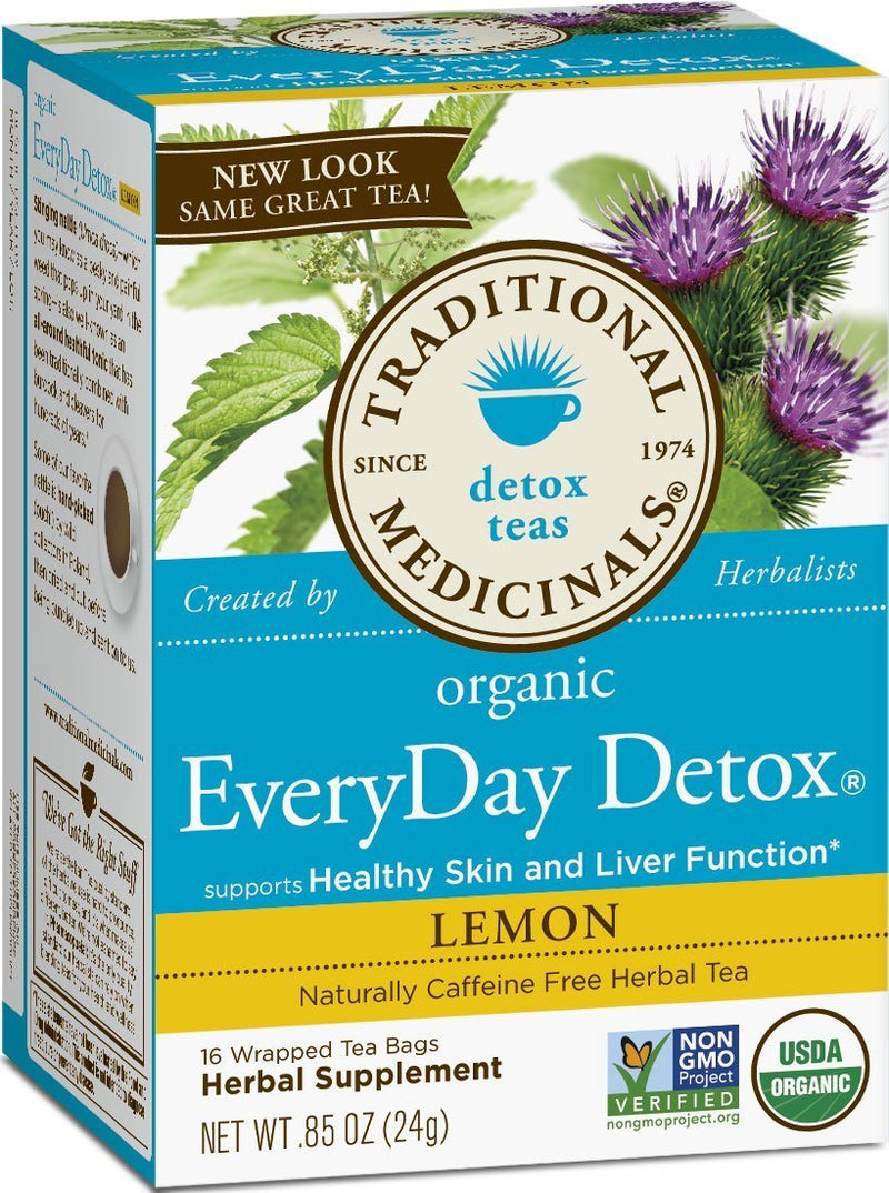 Traditional Medicinals Organic Everyday Detox - Lemon 16 Tea Bags Image 2