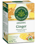 Traditional Medicinals Organic Ginger 16 Tea Bags Image 1