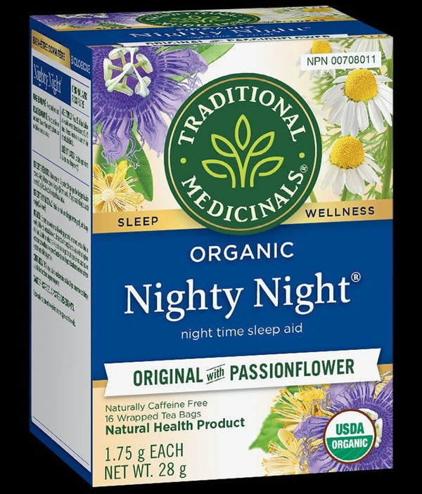 Traditional Medicinals Organic Nighty Night - Original with Passionflower 16 Tea Bags Image 1