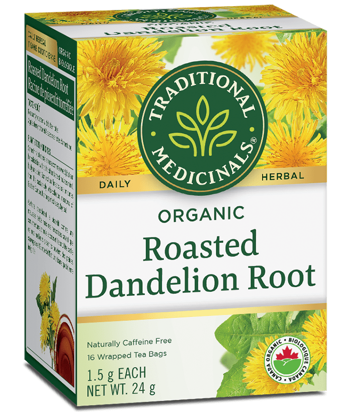 Traditional Medicinals Organic Roasted Dandelion Root 16 Tea Bags Image 1