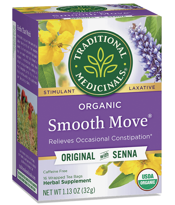Traditional Medicinals Organic Smooth Move Laxative - Original with Senna 16 Tea Bags Image 1