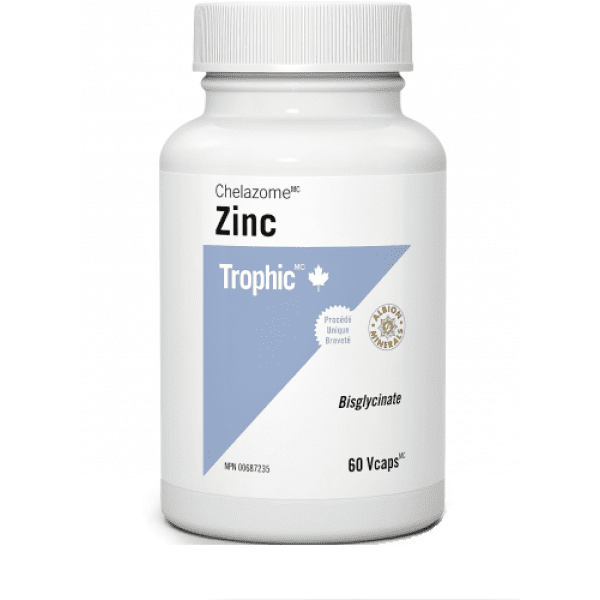 Trophic Chelazome Zinc 30 mg 60 VCaps Image 1