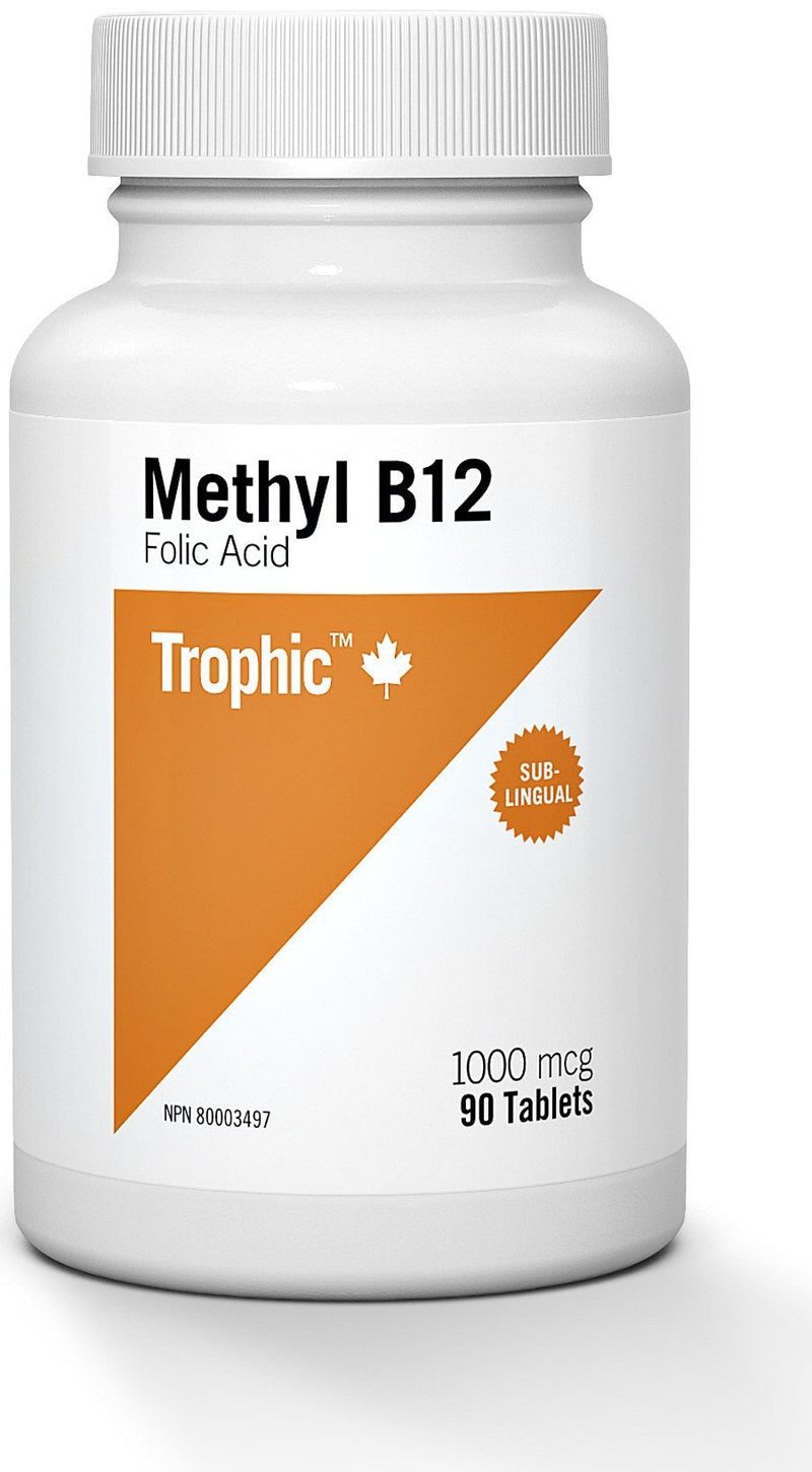 Trophic Methyl B12 with Folic Acid 1000 mcg Tablets Image 1