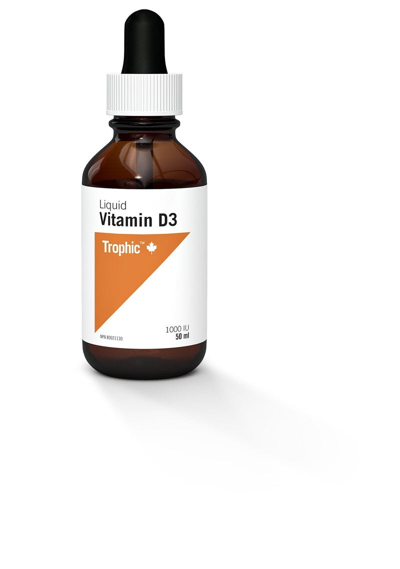 Trophic Vitamin D3 Liquid 1000 IU 50 mL Image 1