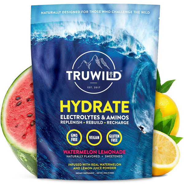 Truwild Hydrate Electrolytes & Aminos - Watermelon Lemonade 315 g Image 1