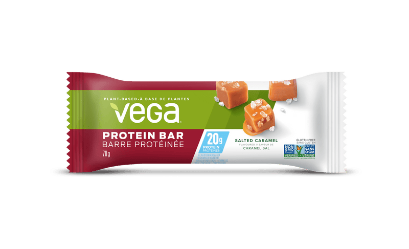 Vega 20 Protein Salted Caramel Single Bar 70 g Image 1