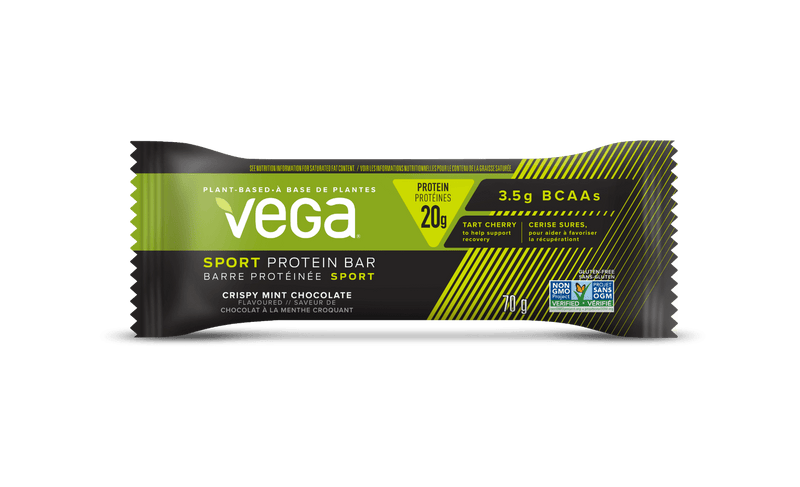 Vega Sport Protein 70 g - Crispy Mint Chocolate Single Bar Image 1