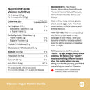 Vitasave Vegan Protein Vanilla 750 g jar with branding and vanilla pod graphics