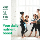 Minimalist shot of Vitasave Vanilla Vegan Protein 750 g against white background