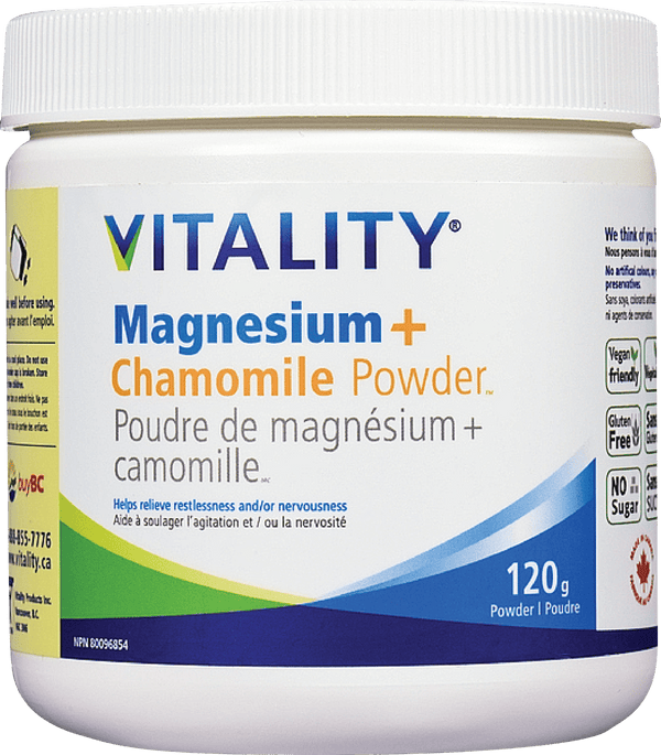 Vitality Magnesium + Chamomile Powder 120 g Image 1