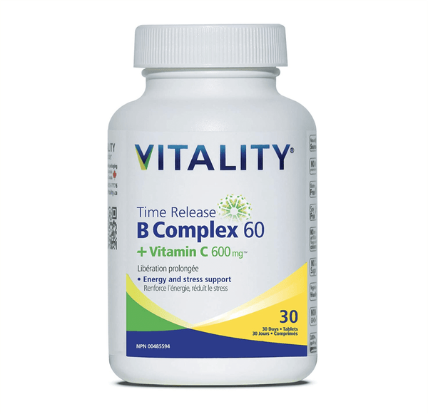 Vitality Time Release B60 Complete + C 600 mg Tablets Image 1