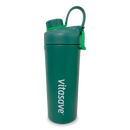 Close-up of Vitasave 850 mL stainless steel sport shaker bottle showing durable construction