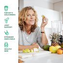 Vitasave collagen powder container with a clean, minimalist design.