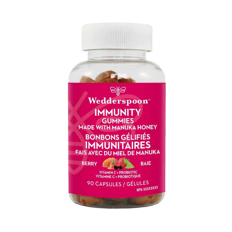 Wedderspoon Manuka Honey Immunity - Berry 90 Gummies Image 1