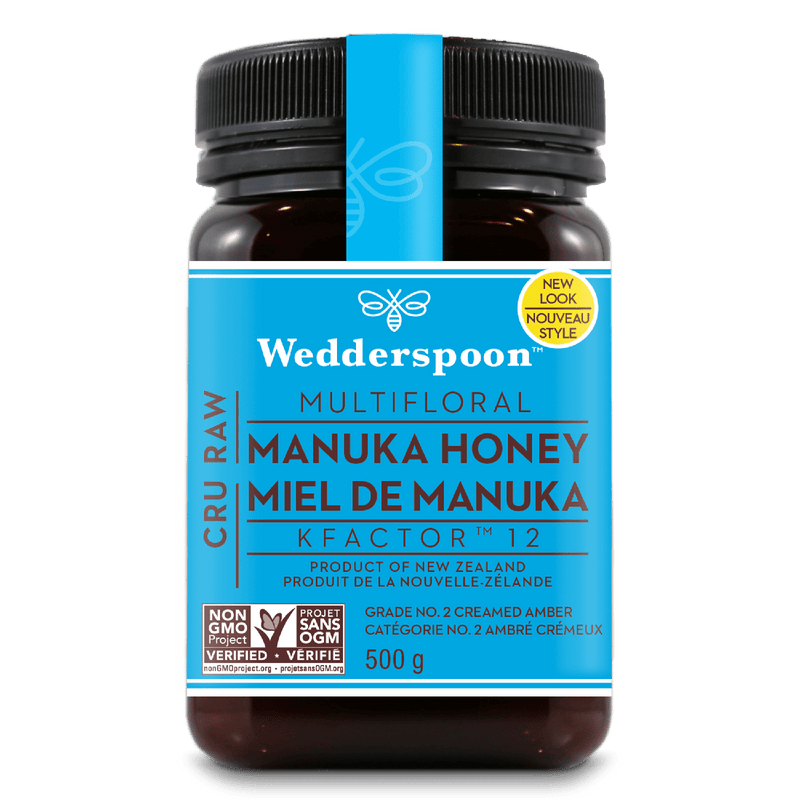 Wedderspoon Raw Multifloral Manuka Honey KFactor 12 500 g Image 1