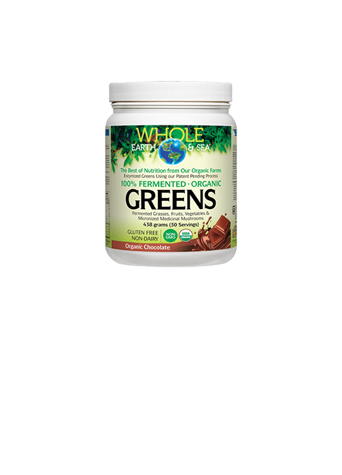 Whole Earth And Sea 100% Fermented Greens - Organic Chocolate 438 g Image 1