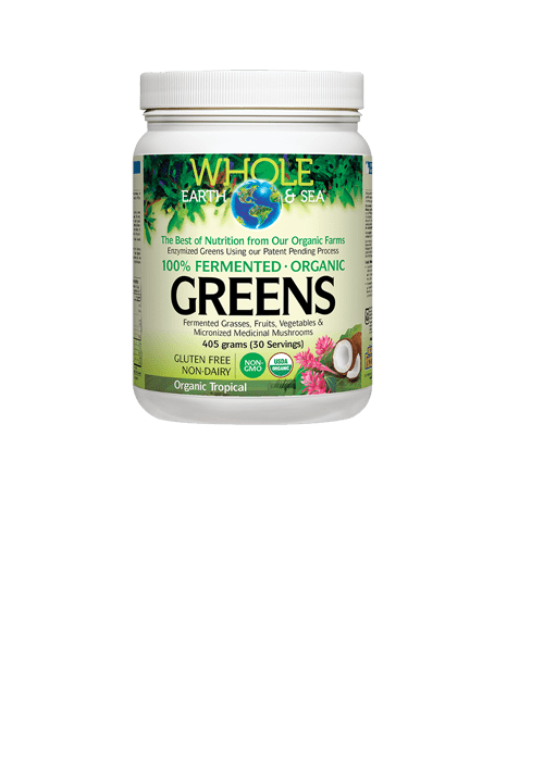 Whole Earth And Sea 100% Fermented Greens - Organic Tropical 405 g Image 1