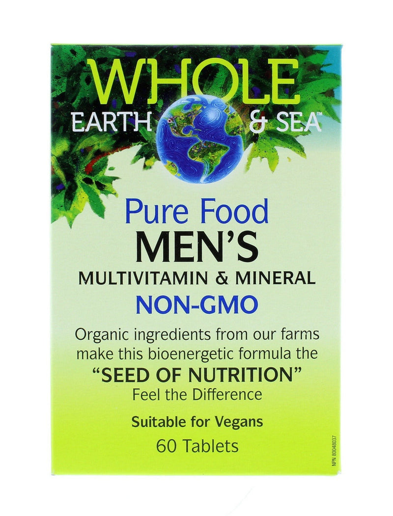 Whole Earth Sea Pure Food Men's Multivitamin and Mineral Tablets Image 2