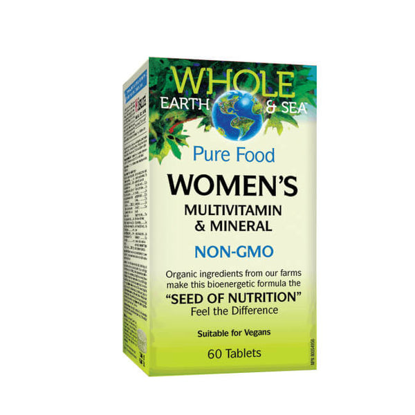 Whole Earth Sea Pure Food Women's 50+ Multivitamin and Mineral Tablets Image 1