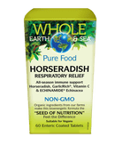 Whole Earth and Sea Horseradish Respiratory Relief 60 Tablets Image 1