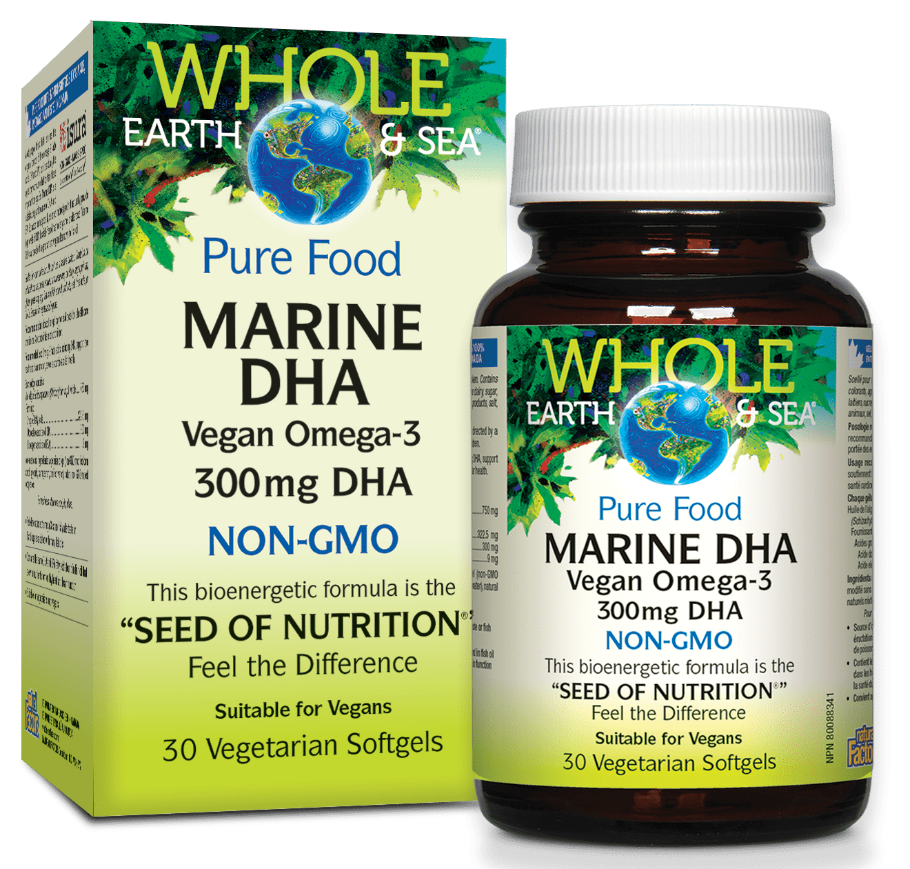 Buy Whole Earth & Sea Marine DHA Vegan Omega3 300 mg DHA (30 Softgels) for 19.97 CAD Vitasave