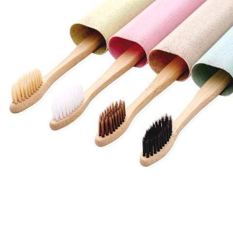 Your Basics Shop Bamboo Toothbrush + Wheat Case Image 6