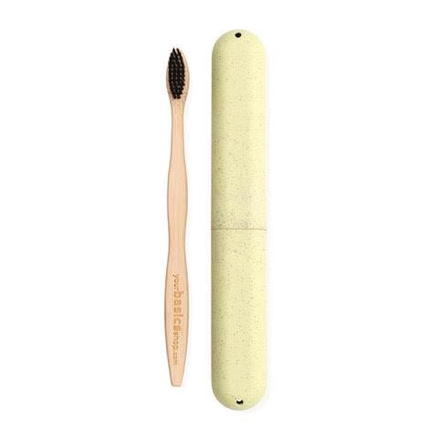 Your Basics Shop Bamboo Toothbrush + Wheat Case Image 5