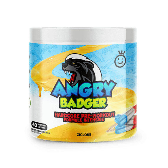 Yummy Sports Angry Badger Hardcore Pre-Workout - Ziclone 300 g Image 1