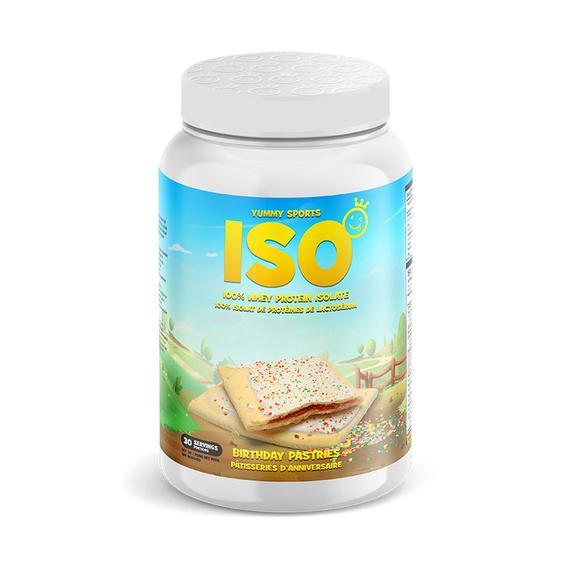 Yummy Sports ISO 100% Whey Protein Isolate - Birthday Pastries 2 lbs Image 1