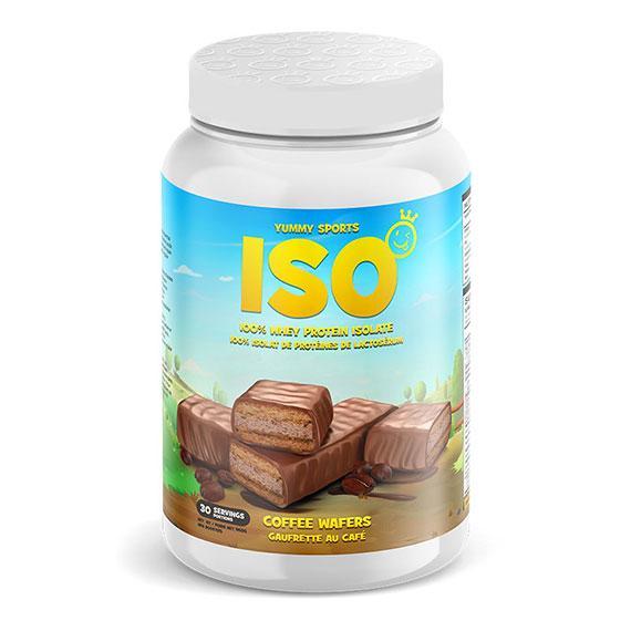 Yummy Sports ISO 100% Whey Protein Isolate - Coffee Wafers 2 lbs Image 1