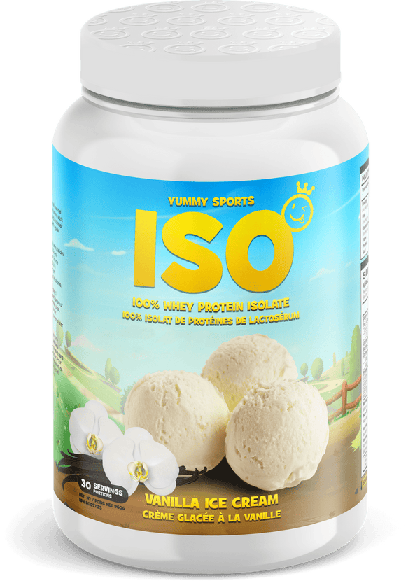 Yummy Sports ISO 100% Whey Protein Isolate - Vanilla Ice Cream 2 lbs Image 1